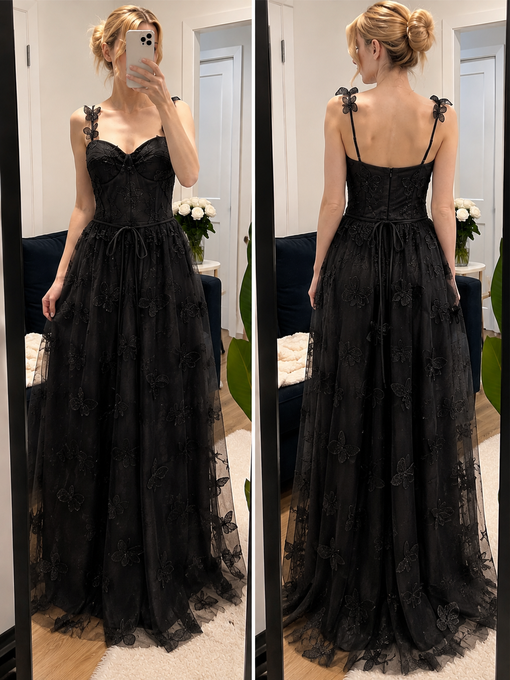 Robe Lyna – Papillons Noirs