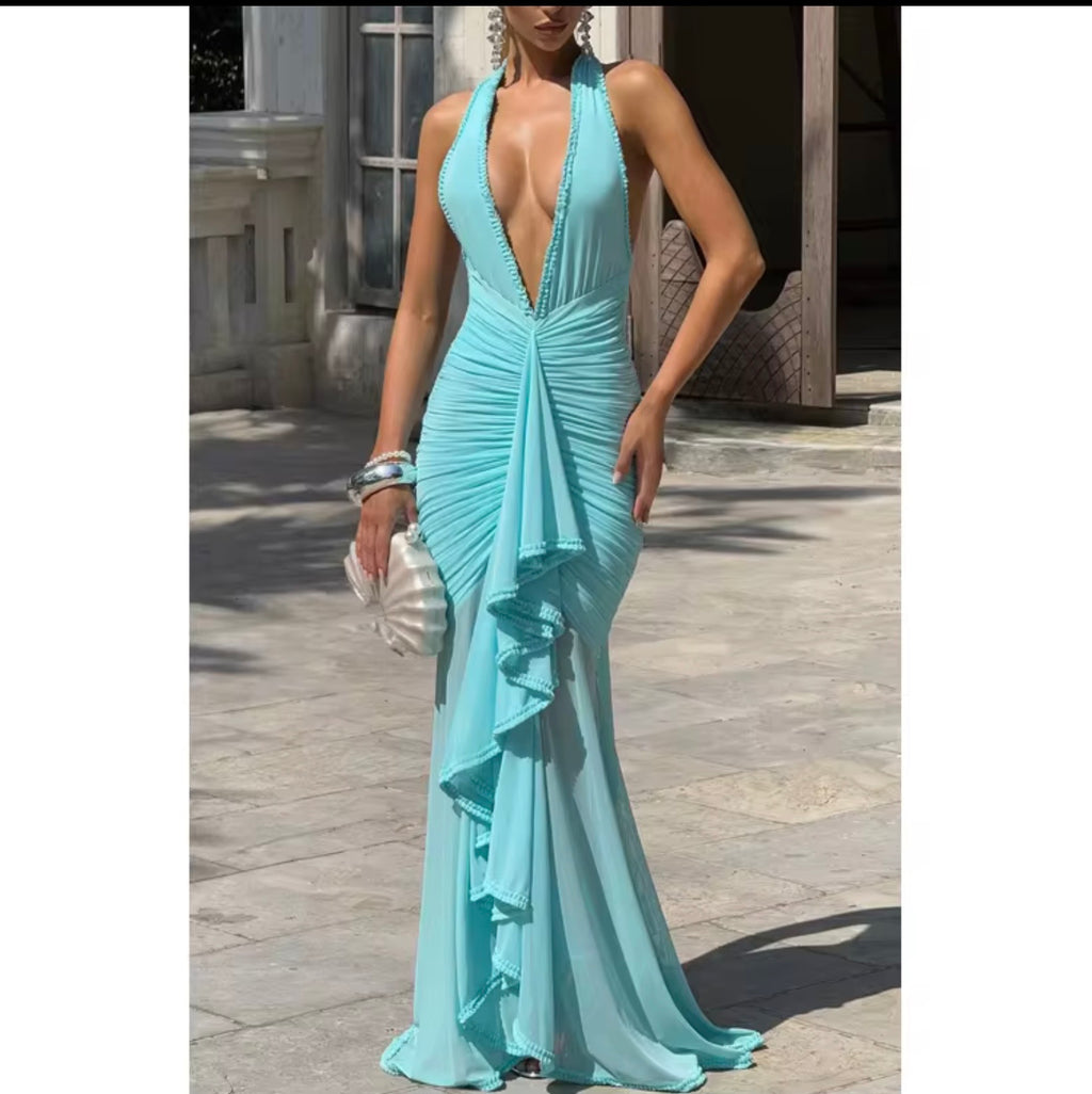 MALAHIT – Robe Élégance Bordeaux